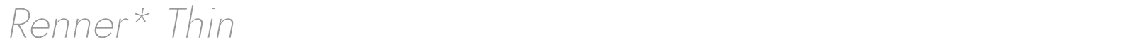 Renner* font preview